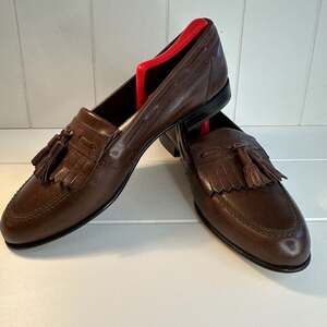 Bally of Switzerland Men's Kiltie Tassel Loafers - Brown Leather, Size 9.5 (NWOT